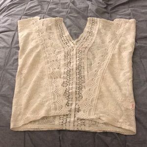 Candie’s Off-White Lace Shirt